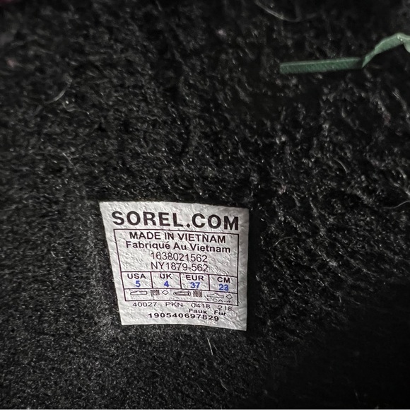 SOREL BOOTS‎ waterproof winter PURPLE  warm Yoot Pac EUC size 5 US women’s EU 37 - Picture 9 of 12